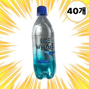 광동제약 아이스웨일 플레인 제로 탄산수, 500ml, 40개