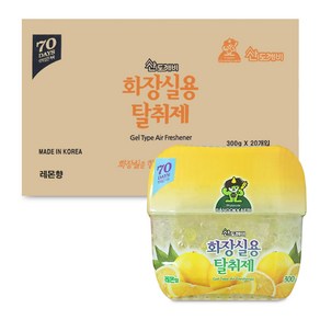 산도깨비 화장실용탈취제 레몬향 300g 탈취제, 30개