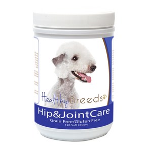 Healthy Beeds Bedlington Teie Hip and Joint Cae 120 Cou Healthy Beeds 베들링턴 테리어 엉덩이 및 관절 관리 120, 1개, White