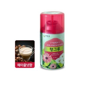 리빙굿 향그루 캔 자동분사기 헤이즐럿향 방향제 본품, 4개, 280ml