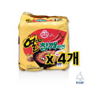 오뚜기 열려라 참깨라면 4개입 (115g X 4입) X 4 [총 16개입], 1박스