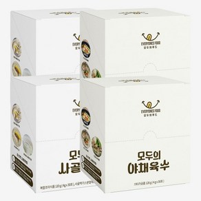 첨가물 제로 모두의 육수 사골2개+야채2개 코인 고체 분말 동전, 120g, 1개