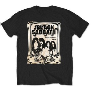 ROCKPANDA Black Sabbath Wold Tou 1978 반팔티