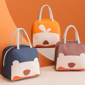 브라운코 컬러풀 보냉가방 3종, 브라운, 1개