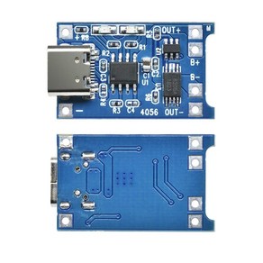 리튬배터리 충전 모듈 보호회로 내장형 MICRO USB C TYPE C타입 아두이노 18650, C타입 리튬배터리 충전모듈, 1개