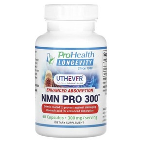 PoHealth NMN Po 300 인핸스드 흡수 150mg 60캡슐 니코틴아미드 NK세포활성, 60정, 1개