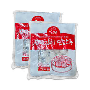 스마일유통 맛있는 빛마루 감자김치찐 만두, 2개, 1.4kg