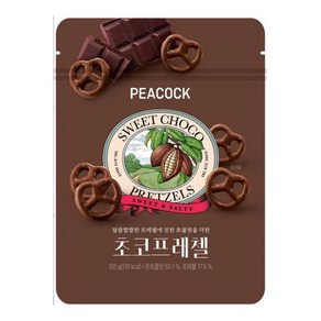 피코크 초코프레첼, 105g, 8개