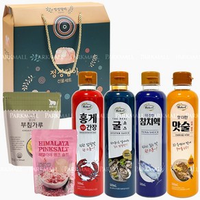 정성담아7호 선물세트 6종 (부침가루 홍게간장 굴소스 참치액 핑크솔트 맛술 명절 선물세트), 부침가루세트