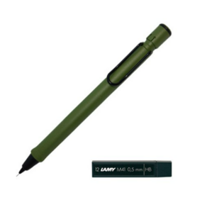 LAMY 사파리 샤프 사바나그린 + 샤프심 HB 세트, 1개, 0.5mm