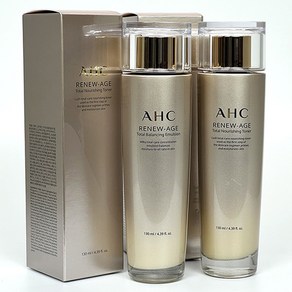 AHC 리뉴에이지 토탈 너리싱 토너 130mL + 밸런싱 에멀젼 130mL, 1세트