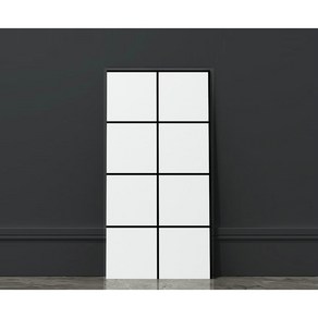 마벨인홈 인테리어 벽면 접착식 모노타일 폼블럭 시트지 30x60cm 6개, 빅그리드화이트