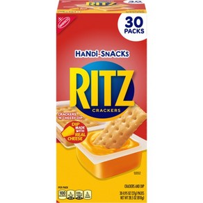 RITZ 크래커 Handi-Snacks N 치즈 딥 0.95온스 30 ct, 810g, 1개