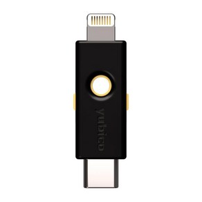 Yubico YubiKey 5Ci - 2가지 요소 인증 안드로이드/PC/아이폰 보안 키 조명/USB-C용 듀얼 커넥터 FIDO USB 암호 이상의 온라인 계정 보호.