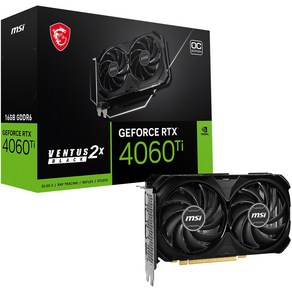 MSI 지포스 RTX 4060 Ti 벤투스 2X 블랙 16G OC