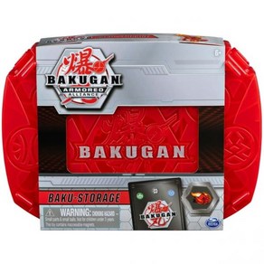 Bakugan 바쿠간 바쿠 수납 케이스 드래곤로이드 수집 가능한 액션 피규어와 트레이딩 카드 레드