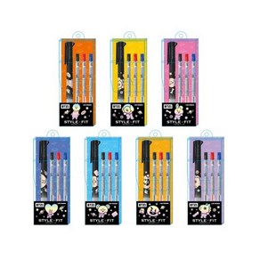 라인프렌즈 BT21 스타일핏 3색 볼펜 BALL PEN, CHIMMY