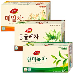 동서 현미녹차100T+둥글레차100T+메밀차100T 1.5ml