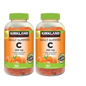 Kikland Signatue 비타민 C 250mg 180개 2통, 2개, 180정