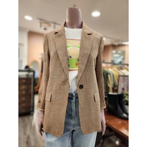 BCBG O보르도린넨체크JK B3B3J111 72 [M/BEIGE]