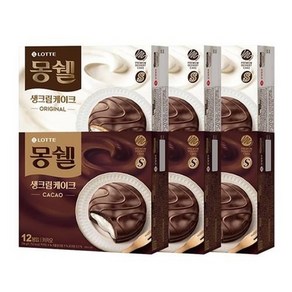 롯데제과 몽쉘 크림, 336g, 6개