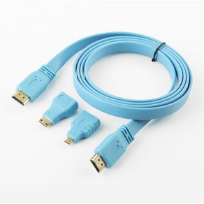 Coms COMS HDMI 케이블(3 in 1/Minl 젠더포함)1.5M/IT694 케이블-모니터케이블, 1개