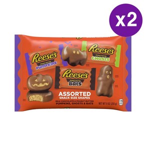 리세스 할로윈 피넛버터 초코렛 모음 REESE'S Peanut Butte Chocolate Halloween, 255g, 2개