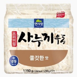 면사랑 프리미엄 사누끼우동 면발 쫄깃한맛 1.15kg (230g x 5개입) 3봉, 3개