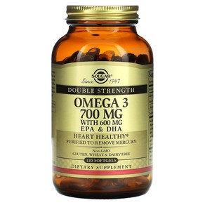 Solgar 오메가3 EPA & DHA 더블 스트렝스 700mg 소프트젤 120정