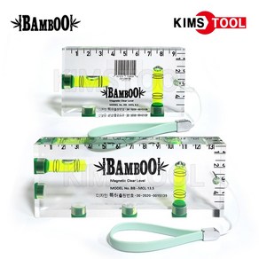 BAMBOO 밤부 미니 아크릴 자석 수평기 95mm 135mm 수평자 수평계 수평 레벨기