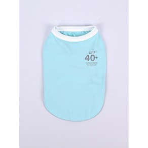 클라우더 강아지 자외선 차단 티셔츠 옷 UFP40+ 90% 차단, 1개, 민트색