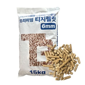 러시아 프리미엄 A1 티지 목재펠릿 15kg 장작 캠핑 난로 연료 펠렛 우드펠릿