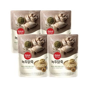 (온라인) CJ햇반죽 녹두닭죽 420g X 4개