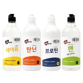화인tnc 얼룩제거제 4종 강력한효과 (세이퍼탄닌프로틴펜) 택1, 화인tnc 얼룩제거제 프로틴, 1개, 500ml
