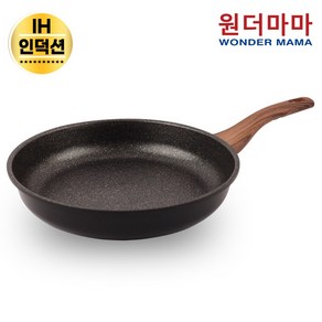 [국내산] 원더마마 헤스티아 블랙 IH 인덕션프라이팬 28cm 1개 ( 평일 오후 2시 이전 주문건 )