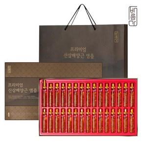 바름가 프리미엄 산삼배양근 앰플 20ml x 30병 쇼핑백 포함, 600ml, 1개