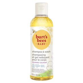 BURTS BEES 버츠비 베이비 카밍 샴푸 앤 워시 티어프리 236.5ml, 1개