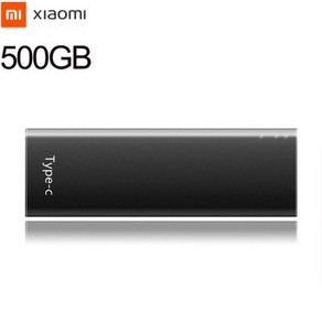 3.0 USB 메모리 3.2 드라이브 대용량 C타입 귀여운 Xiaomi-오리지널 SSD 1 테라바이트 2 500GB 30 4 8 외장 하드 Usb 3.1 모바일 솔리드 스테이트 노, 500GB Black, 1개