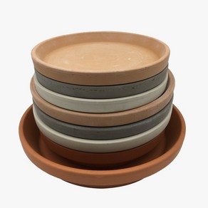 화분받침 모음 13-18cm 독일산 4가지 색상, 그레이, 12