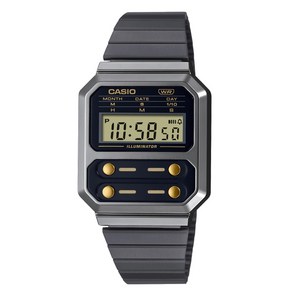 CASIO 카시오 A100WEGG-1A2 남여 빈티지 골드버튼 메탈 손목시계