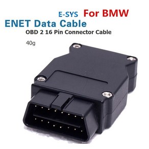 BMW OBD2 ENET 코딩 케이블 16핀 2M E-SYS케이블, 블랙