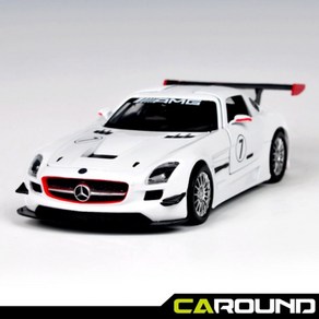 모터맥스 1-24 벤츠 SLS AMG GT3 화이트 레이싱모델, 1개