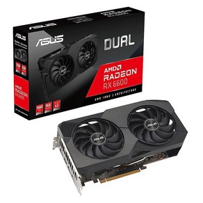 ASUS TUF 게이밍 라데온 RX 7900 XTX OC 에디션 24GB GDDR6 그래픽 카드 (PCIe 4.0 GDDR6 HDMI 2.1a 디스플레이 포트 2.1)., RX6600_Dual Fans