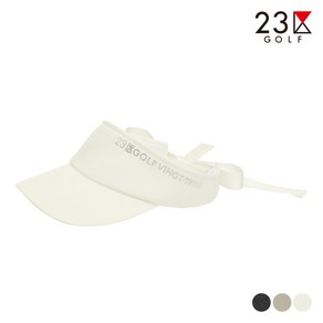 [23구골프]여성 리본 선바이저 모자, 연베이지(LB), 1개