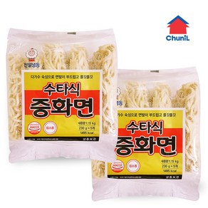 천일식품 수타식 중화면 1.15kg(230gx5개) 2개