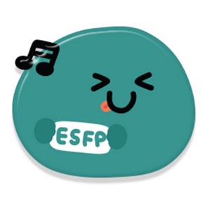 핫티몰 MBTI 성격유형 캐릭터 꼬물이 투명 아크릴 휴대폰 거치대 스마트톡 모음, 06.ESFP, 1개