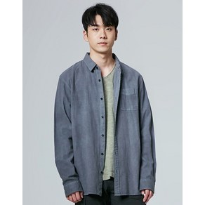 버커루 남성 린넨 가먼트다잉 긴팔 셔츠(B212SH410P)