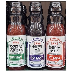 BBQ 비비큐 양념소스 (1.오리지널 소스 2.숯불간장 소스 3.볼케이노 핫소스 / 3종 택1)