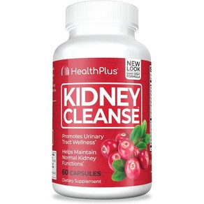 Health Plus Kidney Cleanse 60 Capsules 30 Sevings, 30.0 Sevings (Pack of 1), 1개, 60정