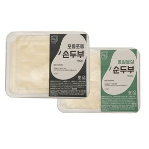 [정담두부집] HACCP 100%국산콩 수제두부, 700g, 1세트, 포동포동 손두부 + 몽실몽실 순두부